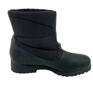 Propet‎ Winter Blizzard Snow Boots Black Adjustable Women 8N Narrow Waterproof